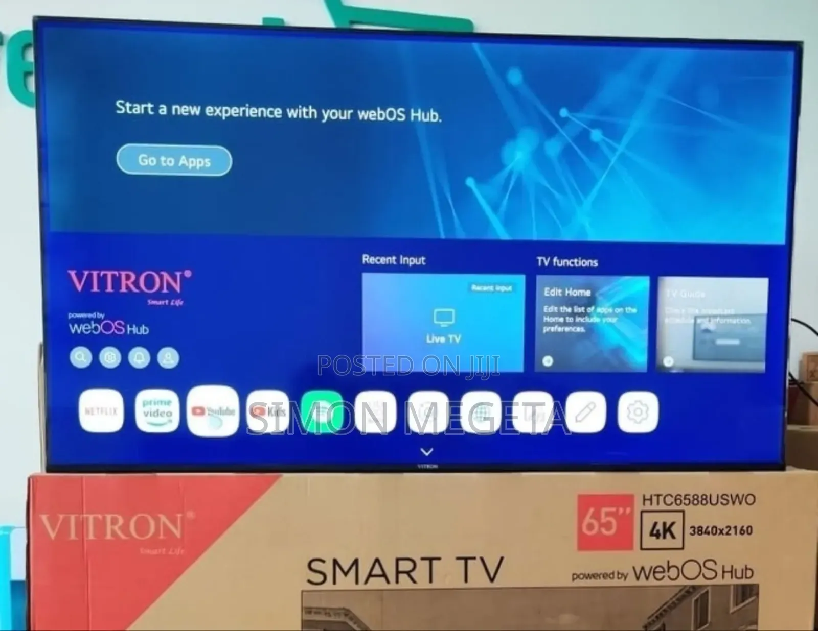 Inbuilt Decorder Webos Vitron 65 Inch