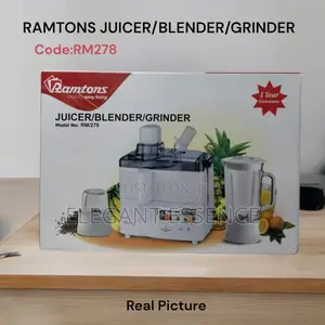 Rm278 Ramtons 3-in-1 Juicer / Blender / Grinder