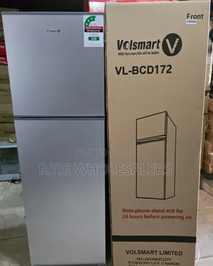 Volsmart 172l Double Door Refrigerator – Silver Finish