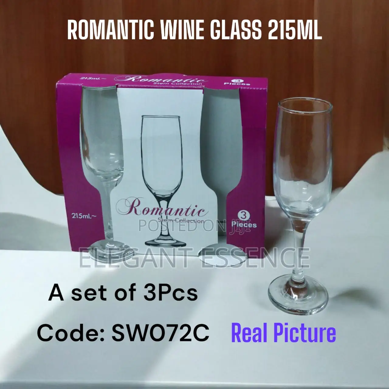 Romantic Wine Glass-3pcs 215ml