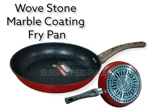 24cm Wove Stone Non-stick Fry Pan – Red