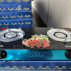 Olelon 2‐Burner Glass Top Gas Cooker – Compact Countertop Stove