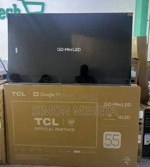 Restocked Tcl 55 Inch Qled Smart Android Google Tv /Google Talk
