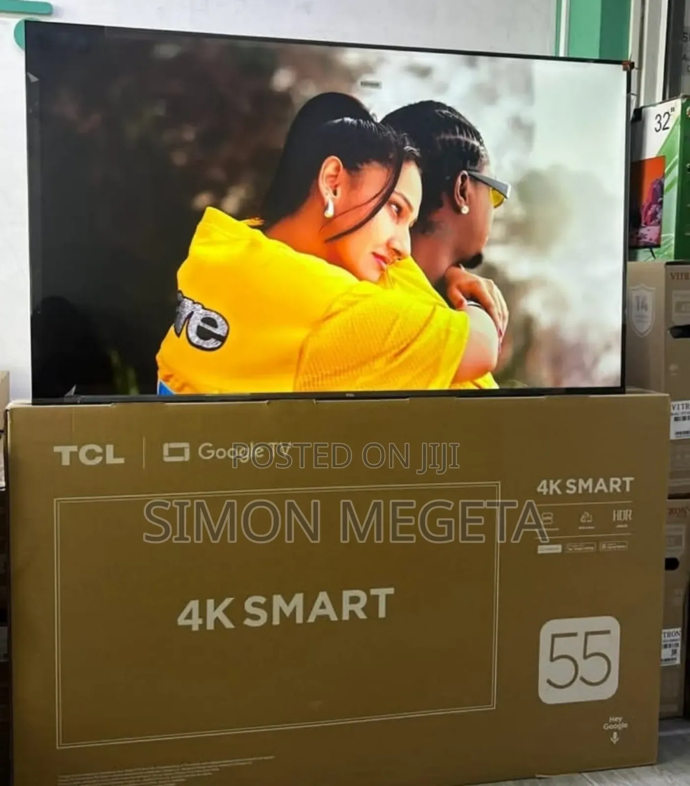 Bluetooth Enabled TCL 55 Inch HDR Smart Android Google Tv /