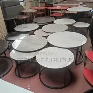 Nesting Coffee Table 2 in 1 Pure Marble