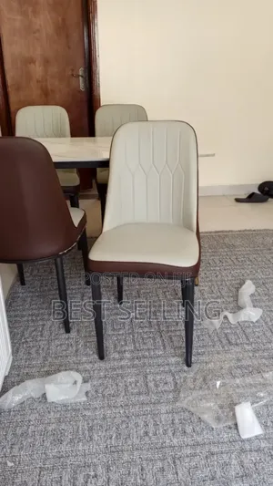 Brown White Dinning Chairs