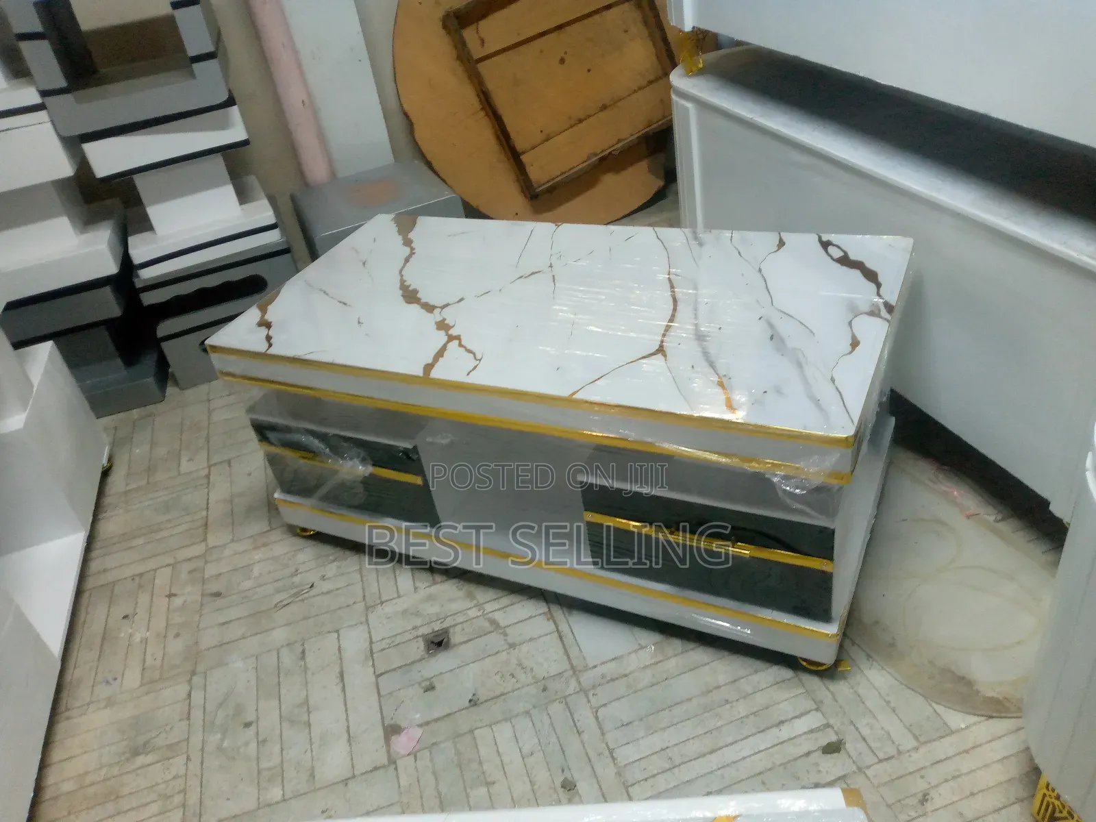 Rectangular Marble Top Coffee Table
