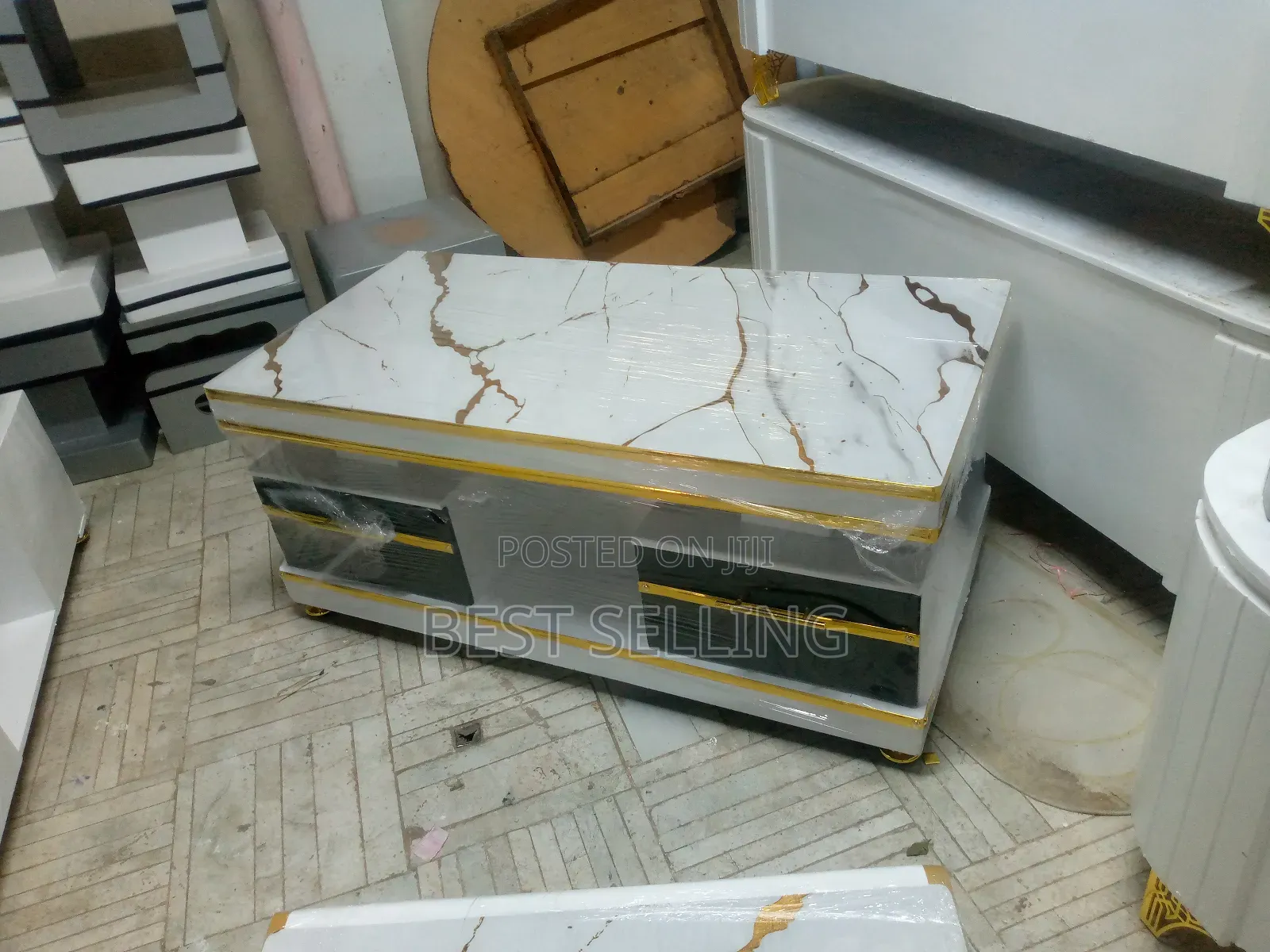 Rectangular Marble Top Coffee Table