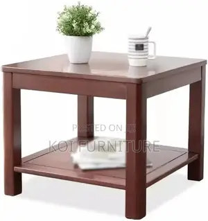 Coffee Table; Square Executive Modern Classic Wooden Coffee Table