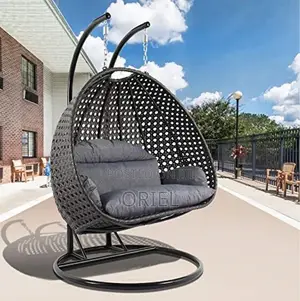 Home Chairs: 2-Seater Hanging Hammock Chair for Indoor Outdoor