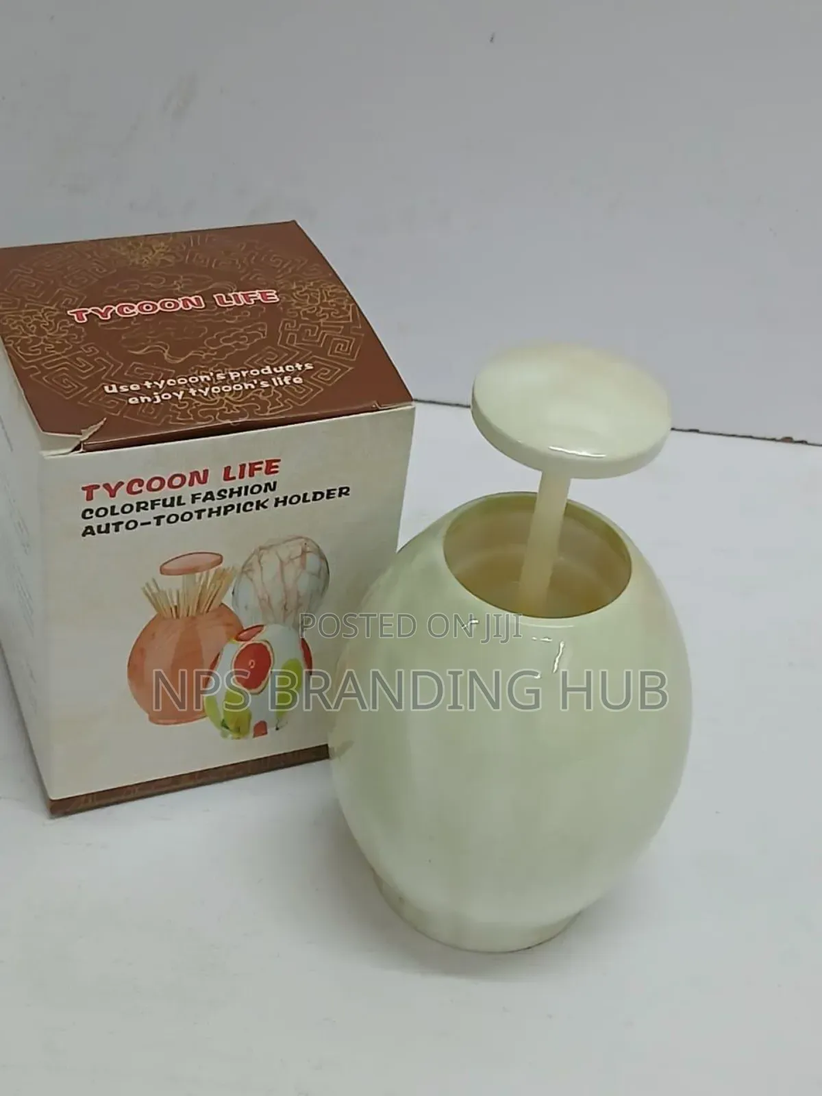 Egg-Shaped Toothpick Dispenser Ao