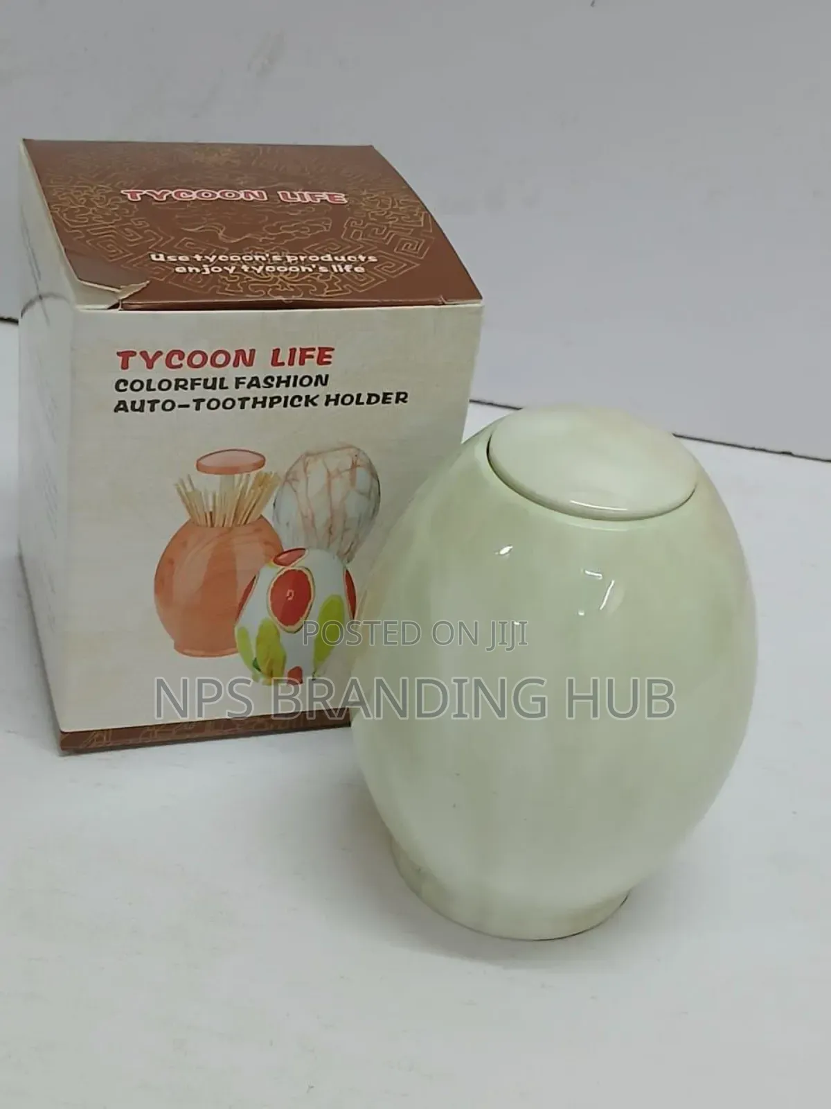 Egg-Shaped Toothpick Dispenser Ao