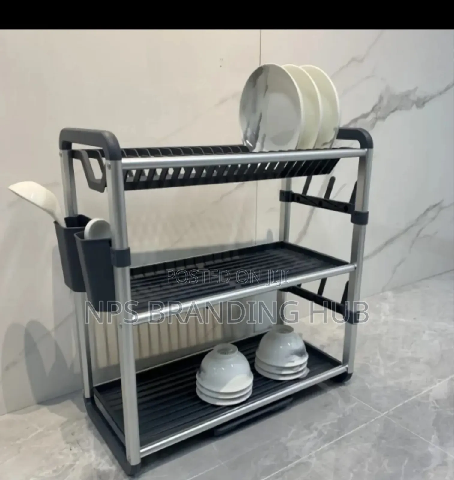 3 Tier Heavy Futy Plastic Dish Rack Ao
