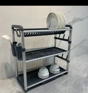 3 Tier Heavy Futy Plastic Dish Rack Ao