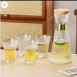 Glass Carafe With Glasses Ao