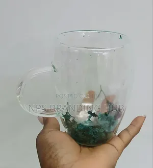 Transparent Double Wall Mug Heat-resistant 350ml Ao
