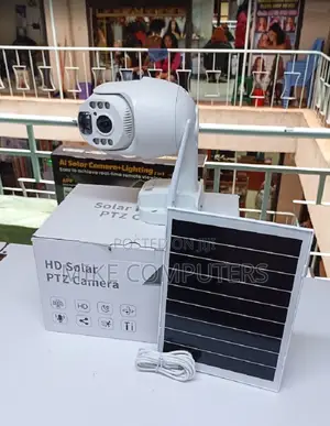 Ubox Solar Camera CCTV Kit 360 PTZ With Infrared Night Colored Vision