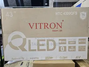 Vitron 43′′ Qled FHD Smart Android Tv- Htc4300qfs Bluetooth Enabled