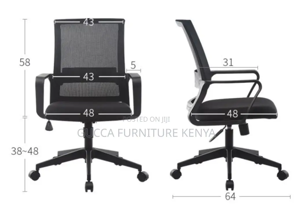 Adjustable Swivel Captain Mesh Study Chair