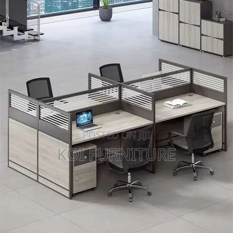 Office Workstation; Four Way Collaboration Office Workstation