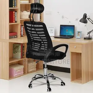 Office Chairs; Mesh Headrest Fabric Office Seat