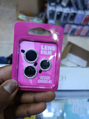 Mildy Tecno Spark 40 Glitter Ring Metal Camera Lense Protector
