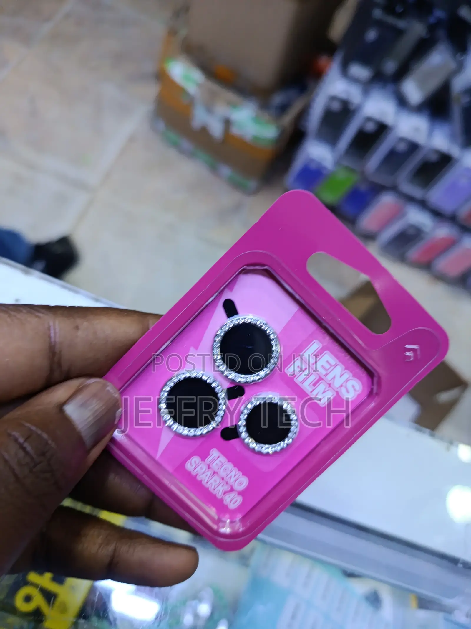 Mildy Tecno Spark 40 Glitter Ring Metal Camera Lense Protector