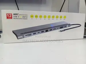 MST 12-in-1 Multi-Screen Usb-C Hub Docking Station Adapter