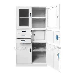2-Door Metallic Document Cabinet With Safe Box