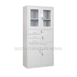 2-Door Metallic Document Cabinet With Safe Box
