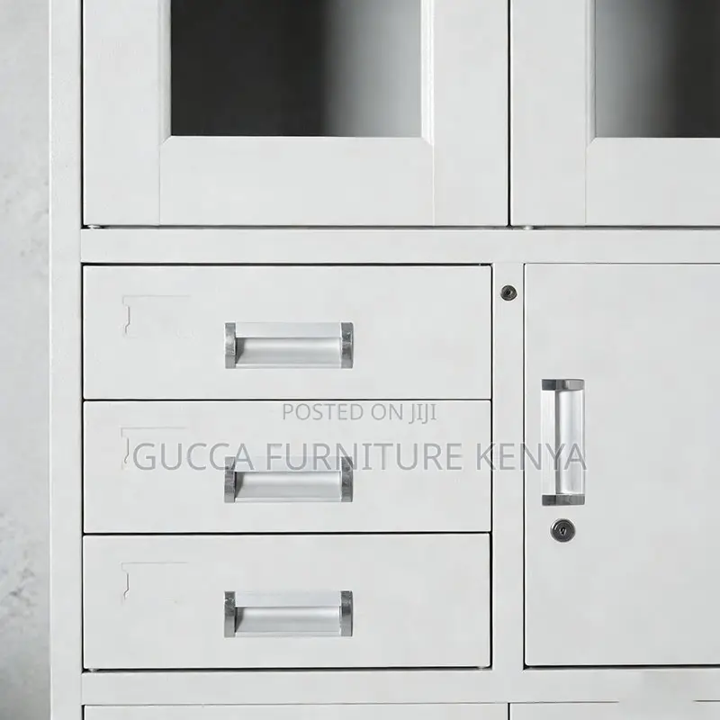 2-Door Metallic Document Cabinet With Safe Box
