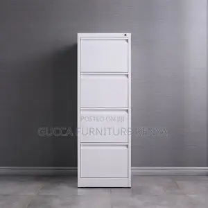 4-Drawer Steel Workstation Filing Cabinet