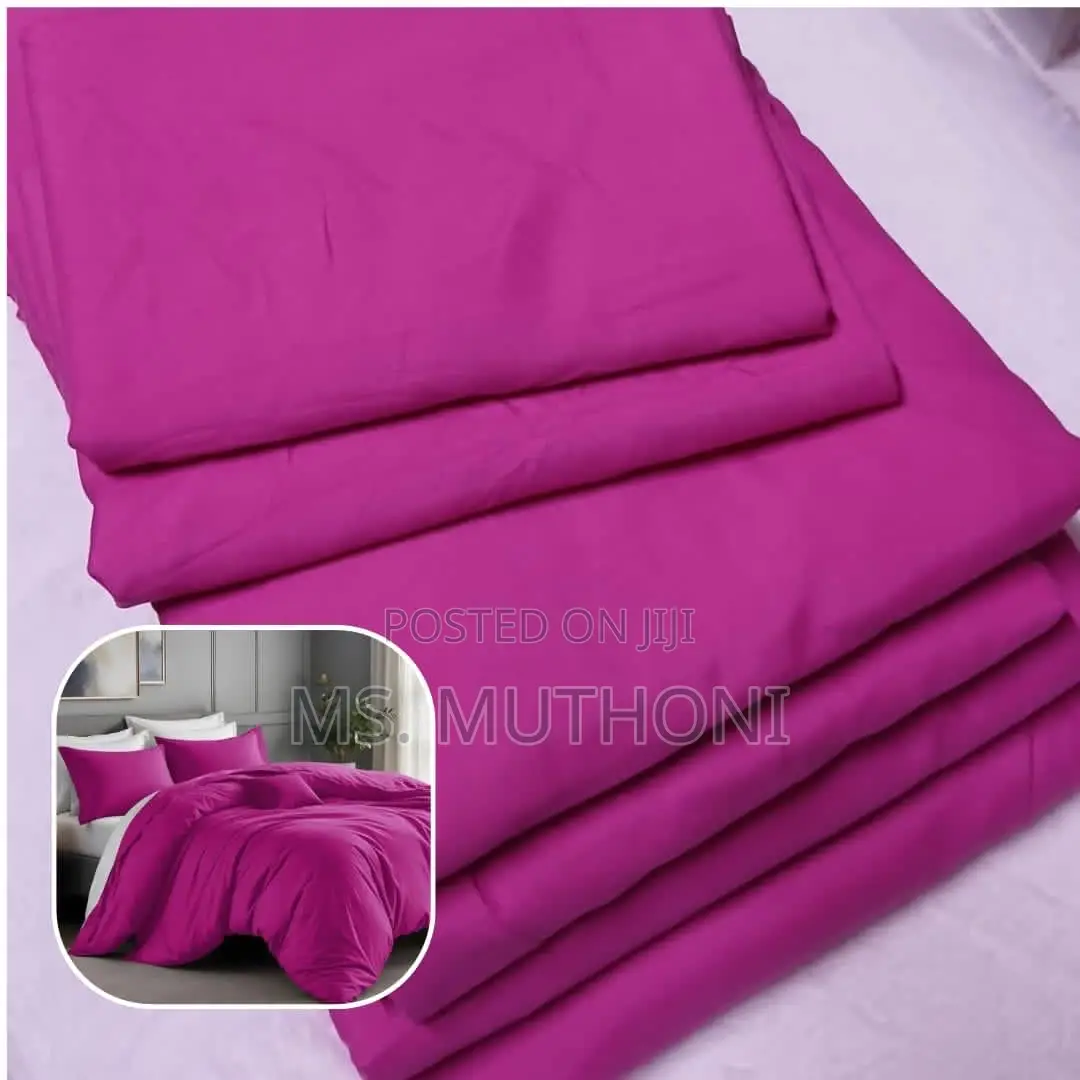 6pcs Cotton Plain Duvet Covers