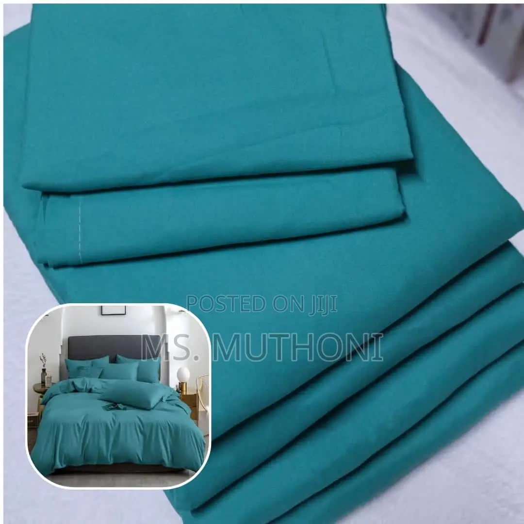 6pcs Cotton Plain Duvet Covers