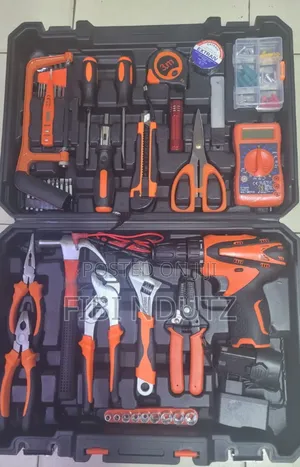 Drill Tool Set With Multimeter and Other Multiple Hand Tools