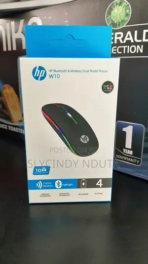 Hp W10 Bluetooth Wireless Dual Model Mouse.