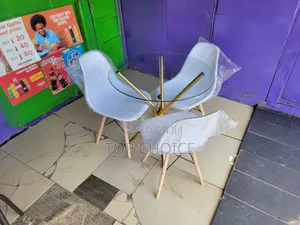 Aemes Chairs and Glass Table