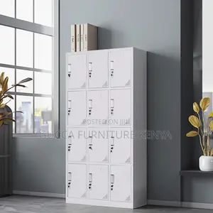 Office 12-Compartment Steel Storage Locker