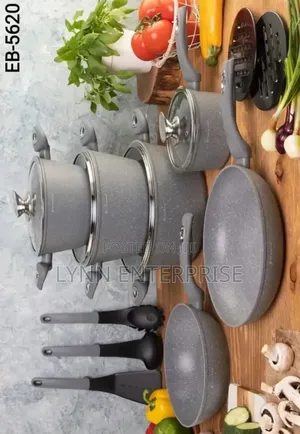 *Edenburg 15pc Cookware Set(Grey )*