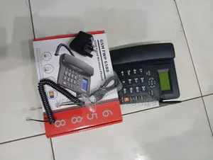 Battery Backup GSM 6588 Dual Sim GSM Fixed Landline Desktop Phone