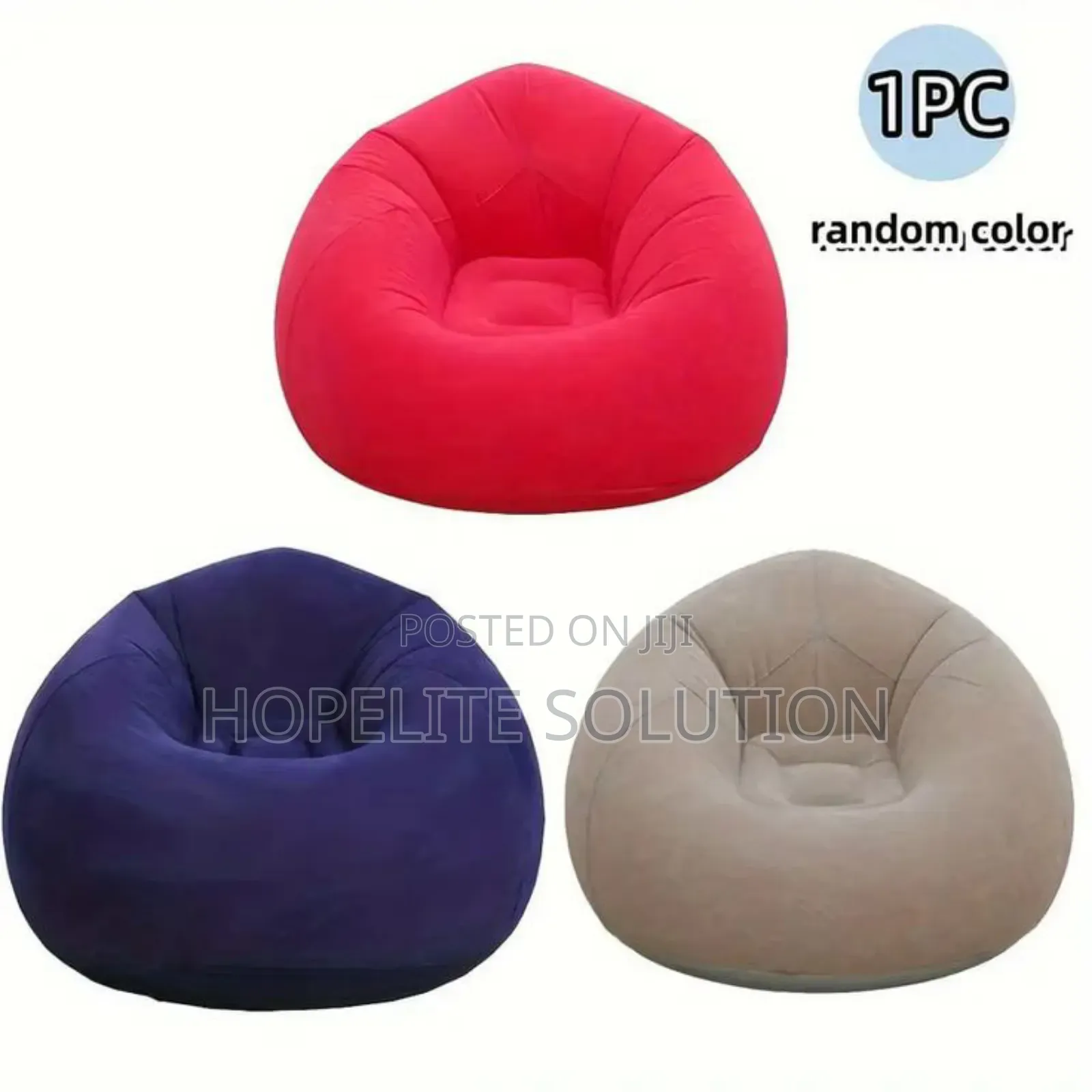 Large Lazy Inflatable Sofa Seat / Inflatable Bean Bag