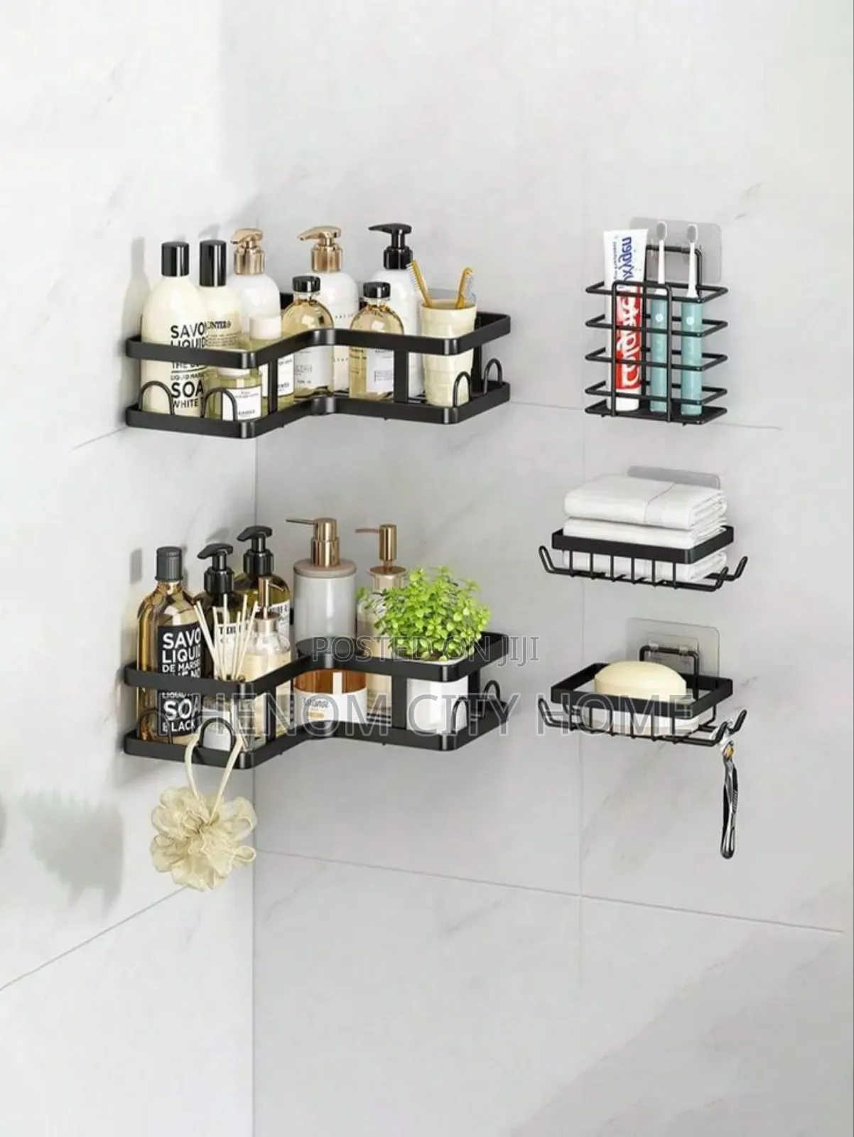 5pc Shower Caddy/Bathroom Organizer