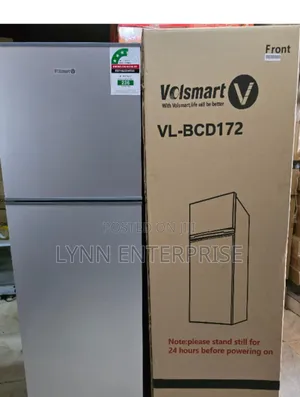 Silver Volsmart 172litres Double Door Refrigerator