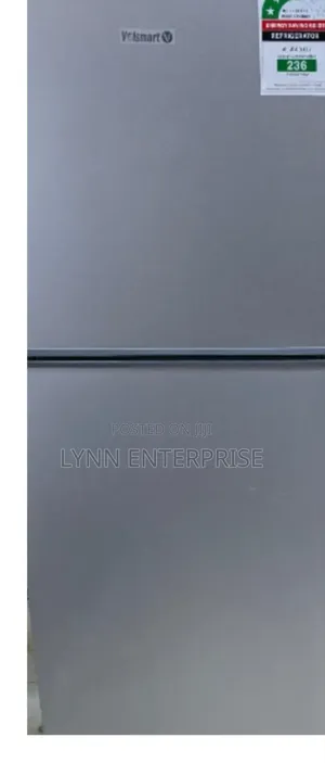 Silver Volsmart 138 Litres Double Door Refrigerator