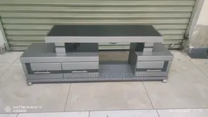 Gray Black Tv Stand
