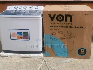 Von 13kgs Twin Tub Washing Machine