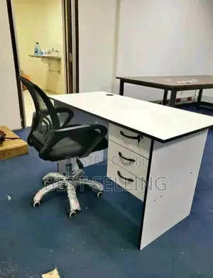 Local but Classic White Office Desk and Chair