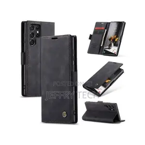 Protection Leather Flip Cover Case for Samsung Galaxy S23 Ultra
