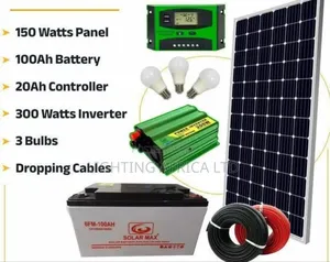 Special Offer 150w Full Kit -100ah Gel Battery - 300w Inverter Package