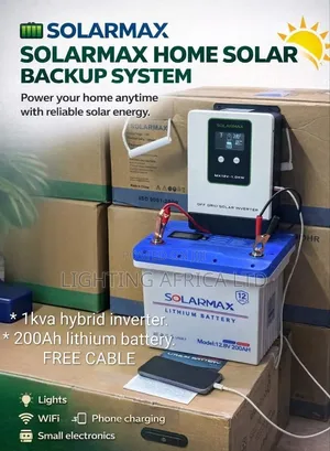 Home Backup System 1000w Hybrid Inverter - 200ah Lithium Battery Kit